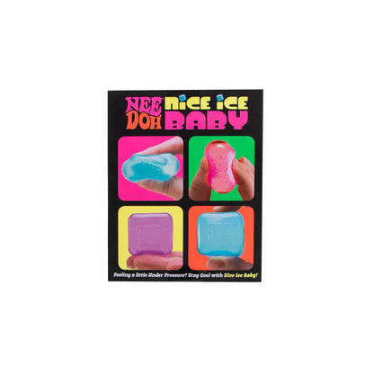 NeeDoh Nice Ice Baby Teenie Multipack - Fidget Cube Toys, Kids Sensory Ice Cubes